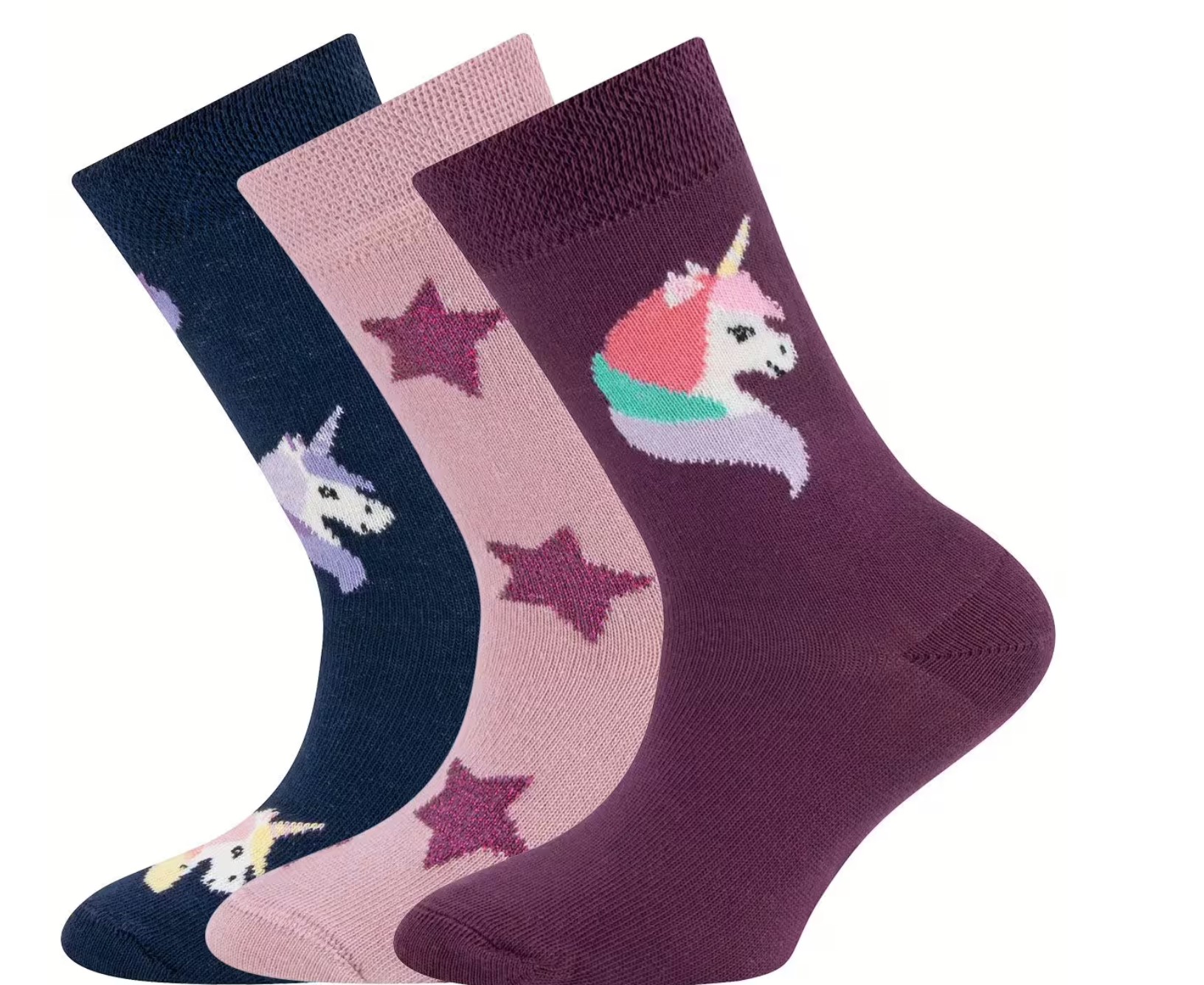 Ewers Socken 3er Pack Einhörner/Sterne